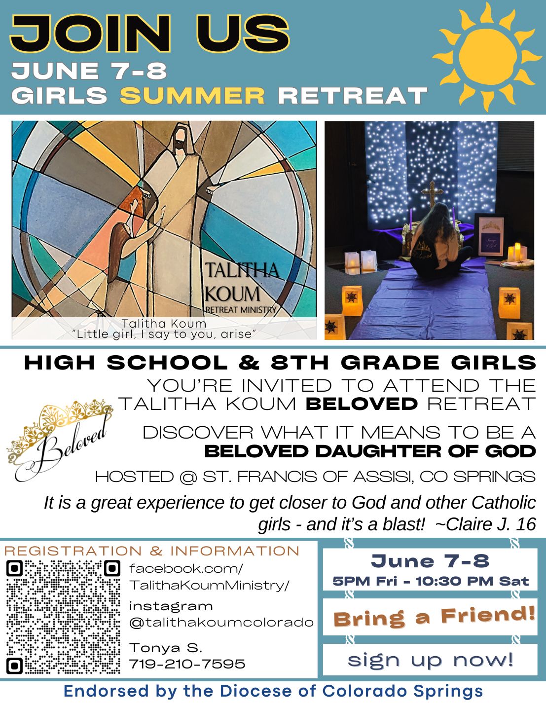 Talitha Koum High School Girls Retreat